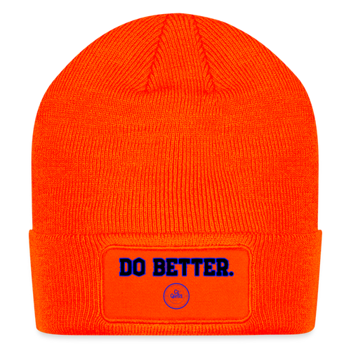 Do Better Patch Beanie - neon orange