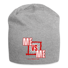 Load image into Gallery viewer, Me vs Me Jersey Beanie - heather gray
