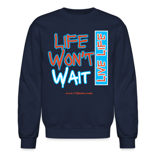 Live Life Crewneck Sweatshirt - navy