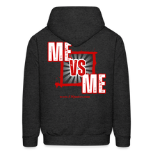 Load image into Gallery viewer, Me Vs Me Hoodie (Red) - charcoal grey
