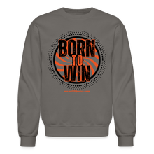 Load image into Gallery viewer, Born To Win Crewneck Sweatshirt (Black) - asphalt gray
