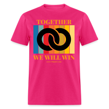 Load image into Gallery viewer, Together Unisex Classic T-Shirt (Black Centerpiece) - fuchsia
