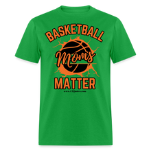 Load image into Gallery viewer, Basketball Moms Unisex Classic T-Shirt (Black Background) - bright green
