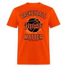 Load image into Gallery viewer, Basketball Moms Unisex Classic T-Shirt (Black Background) - orange
