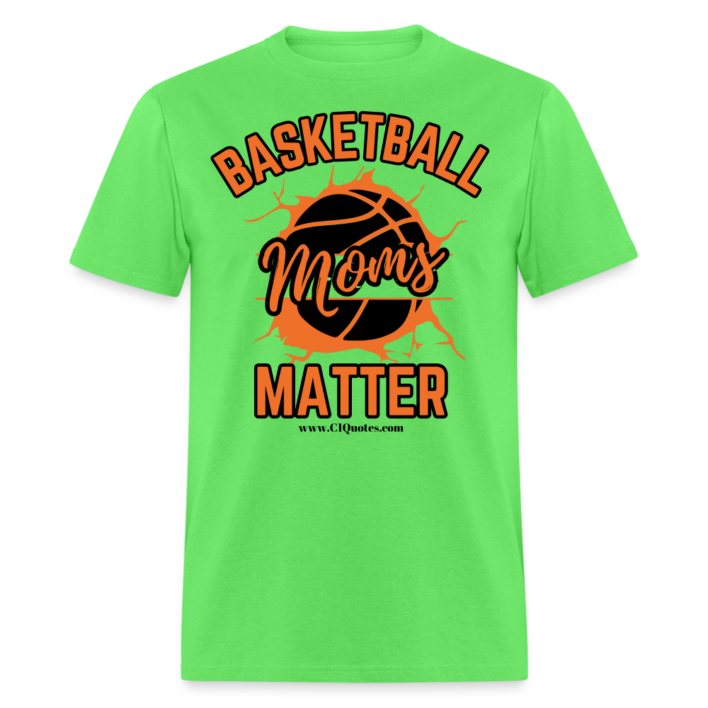 Basketball Moms Unisex Classic T-Shirt (Black Background) - kiwi