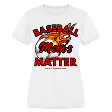 Load image into Gallery viewer, Baseball Mom&#39;s Women&#39;s Dri-Fit Performance T-Shirt - white
