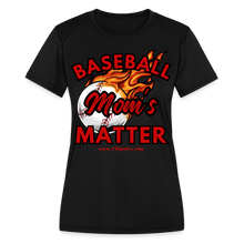 Load image into Gallery viewer, Baseball Mom&#39;s Women&#39;s Dri-Fit Performance T-Shirt - black
