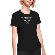 Load image into Gallery viewer, Be Gracious Women&#39;s Dri-Fit Performance T-Shirt - black

