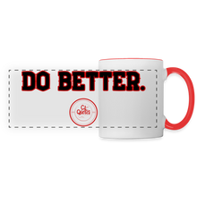 Load image into Gallery viewer, Do Better Panoramic Mug (Red Print) - white/red
