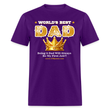 Load image into Gallery viewer, World&#39;s Best Dad Classic T-Shirt - purple
