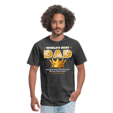 Load image into Gallery viewer, World&#39;s Best Dad Classic T-Shirt - heather black
