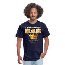 Load image into Gallery viewer, World&#39;s Best Dad Classic T-Shirt - navy
