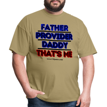 Load image into Gallery viewer, Father &amp; Provider Classic T-Shirt (Black Trim) - khaki
