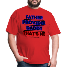 Load image into Gallery viewer, Father &amp; Provider Classic T-Shirt (Black Trim) - red
