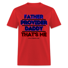 Load image into Gallery viewer, Father &amp; Provider Classic T-Shirt (Black Trim) - red
