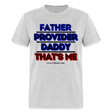 Load image into Gallery viewer, Father &amp; Provider Classic T-Shirt (Black Trim) - heather gray
