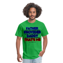 Load image into Gallery viewer, Father &amp; Provider Classic T-Shirt (Black Trim) - bright green
