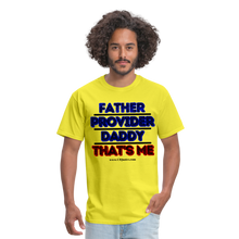 Load image into Gallery viewer, Father &amp; Provider Classic T-Shirt (Black Trim) - yellow
