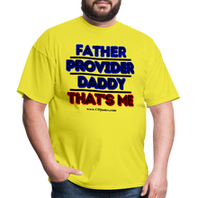 Load image into Gallery viewer, Father &amp; Provider Classic T-Shirt (Black Trim) - yellow
