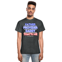 Load image into Gallery viewer, Father &amp; Provider T-Shirt (Black Trim, Soft Tee) - deep heather
