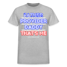 Load image into Gallery viewer, Father &amp; Provider T-Shirt (Black Trim, Soft Tee) - heather gray
