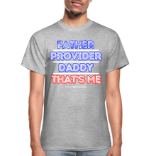 Load image into Gallery viewer, Father &amp; Provider T-Shirt (Black Trim, Soft Tee) - heather gray
