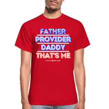 Load image into Gallery viewer, Father &amp; Provider T-Shirt (Black Trim, Soft Tee) - red
