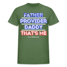 Load image into Gallery viewer, Father &amp; Provider T-Shirt (Black Trim, Soft Tee) - military green
