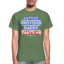 Load image into Gallery viewer, Father &amp; Provider T-Shirt (Black Trim, Soft Tee) - military green
