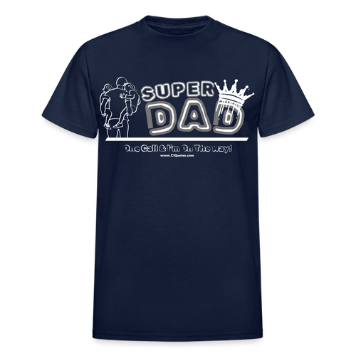 Super Dad T-Shirt (Soft Tee) - navy