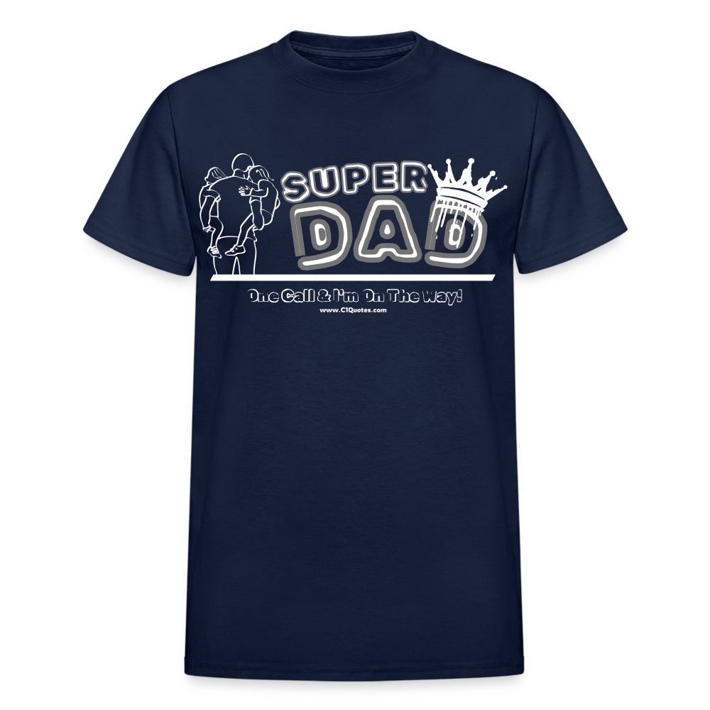 Super Dad T-Shirt (Soft Tee) - navy