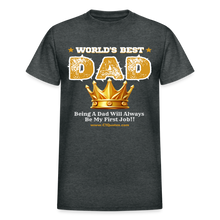 Load image into Gallery viewer, World&#39;s Best Dad T-Shirt (Soft Tee) - deep heather
