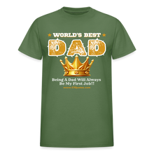 Load image into Gallery viewer, World&#39;s Best Dad T-Shirt (Soft Tee) - military green
