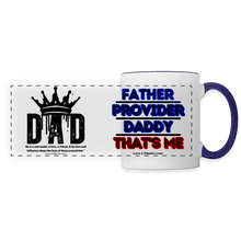 Load image into Gallery viewer, Dad&#39;s Panoramic Mug - white/cobalt blue
