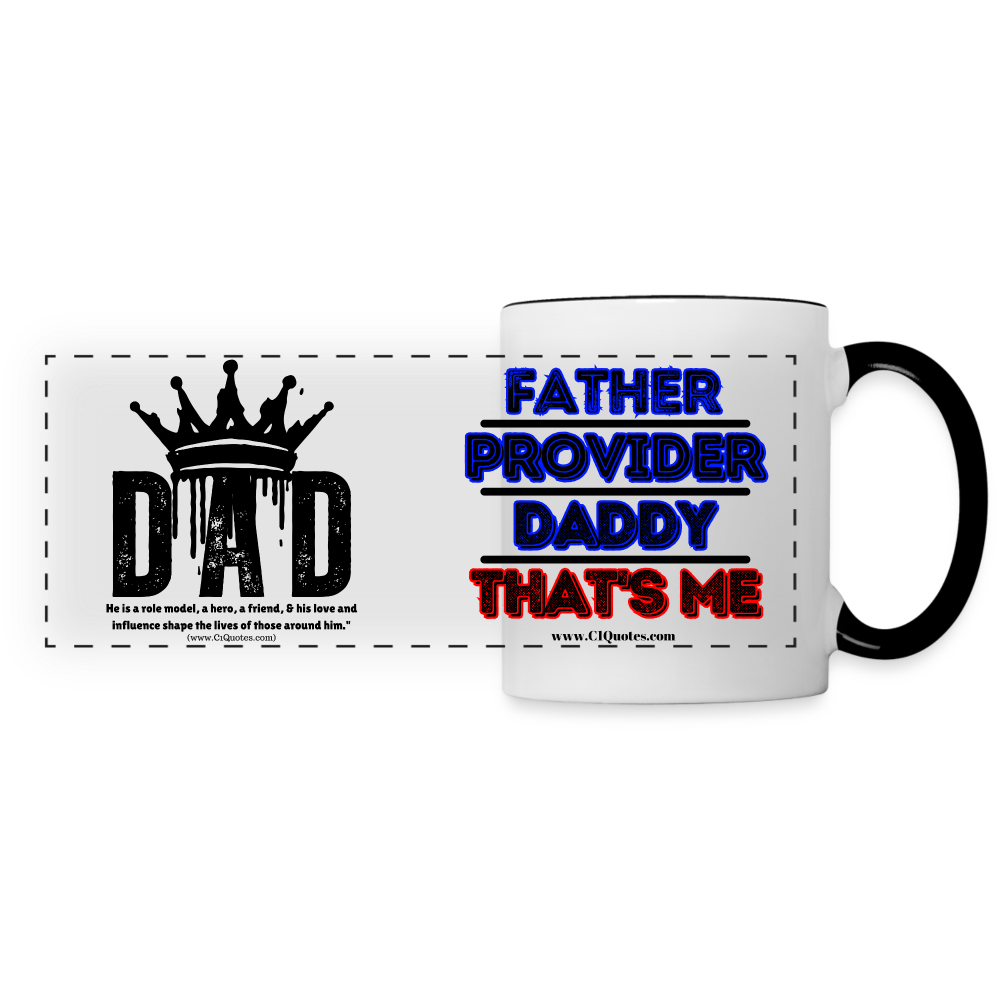 Dad's Panoramic Mug - white/black