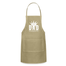 Load image into Gallery viewer, Dad&#39;s Adjustable Apron (White) - khaki
