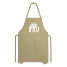 Load image into Gallery viewer, Dad&#39;s Adjustable Apron (White) - khaki
