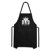 Load image into Gallery viewer, Dad&#39;s Adjustable Apron (White) - black
