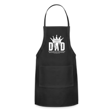 Load image into Gallery viewer, Dad&#39;s Adjustable Apron (White) - black
