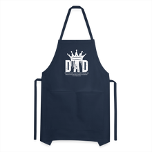 Load image into Gallery viewer, Dad&#39;s Adjustable Apron (White) - navy
